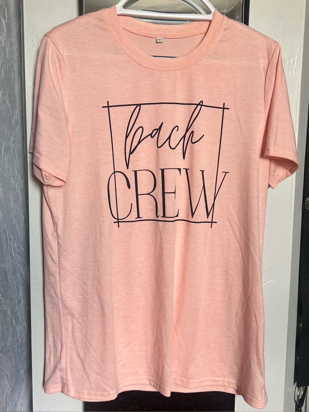 Peach "Bach Crew" Graphic Tee